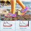 imageBuiltin Heel Grips Water Shoes for Kids Girls Boys Hiking Wide Barefoot Swim Beach Pool Big KidAzure Dream