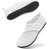 imageRacqua Kids Toddler Water Shoes Breathable Swim Shoes Quick Dry Beach Pool Lightweigh Aqua Shoes for Boys Girls ToddlerLittleBig KidWhite