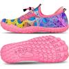 imageBuiltin Heel Grips Water Shoes for Kids Girls Boys Hiking Wide Barefoot Swim Beach Pool Big KidAzure Dream