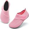 imageRacqua Kids Toddler Water Shoes Breathable Swim Shoes Quick Dry Beach Pool Lightweigh Aqua Shoes for Boys Girls ToddlerLittleBig KidPink