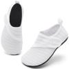 imageRacqua Kids Toddler Water Shoes Breathable Swim Shoes Quick Dry Beach Pool Lightweigh Aqua Shoes for Boys Girls ToddlerLittleBig KidWhite