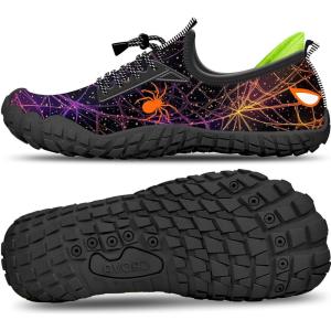 imageBuiltin Heel Grips Water Shoes for Kids Girls Boys Hiking Wide Barefoot Swim Beach Pool Big KidDark Warrior
