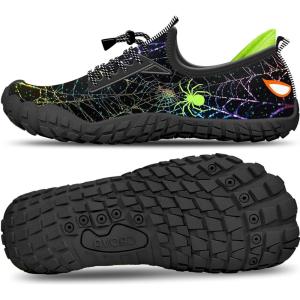imageBuiltin Heel Grips Water Shoes for Kids Girls Boys Hiking Wide Barefoot Swim Beach Pool Big KidJungle Warrior