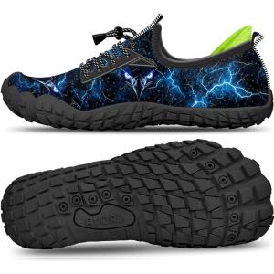 imageBuiltin Heel Grips Water Shoes for Kids Girls Boys Hiking Wide Barefoot Swim Beach Pool Big KidThunderbolt Eagle
