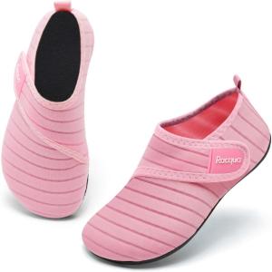 imageRacqua Kids Toddler Water Shoes Breathable Swim Shoes Quick Dry Beach Pool Lightweigh Aqua Shoes for Boys Girls ToddlerLittleBig KidPink