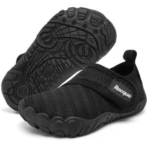 imageRacqua Toddler Boys Girls Baby Water Shoes QuickDry Lightweight Outdoor Sports Swim ShoesBabyToddlerWzk1656tblack