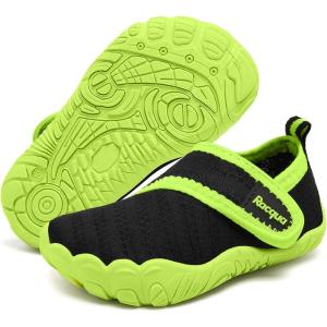 imageRacqua Toddler Boys Girls Baby Water Shoes QuickDry Lightweight Outdoor Sports Swim ShoesBabyToddlerWzk1656tblackGreen