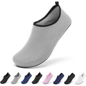 imageRacqua Water Shoes Swim Aqua Socks for Men WomenGrey