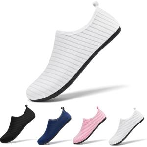 imageRacqua Water Shoes Swim Aqua Socks for Men WomenWhite3