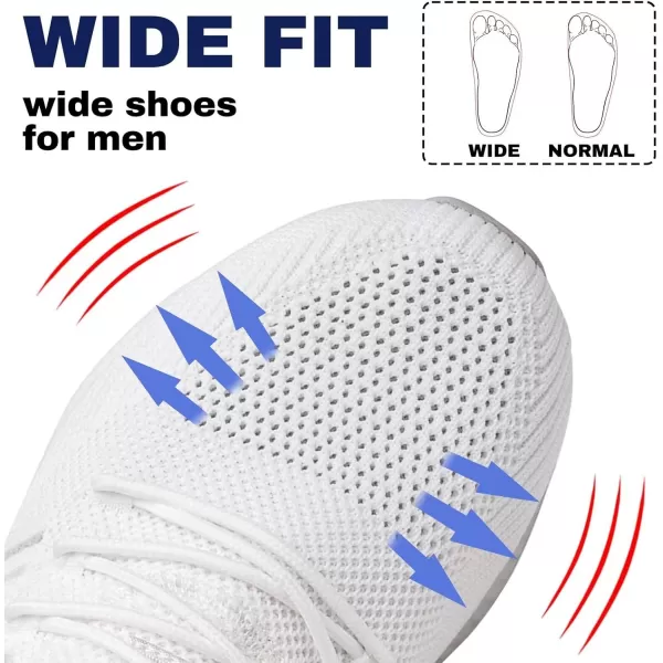 SDolphin Mens Running Shoes Sneakers  Tennis Workout Walking Gym Athletic Rubber Sole Breathable Comfortable Non Slip Fashion ShoesCwhite