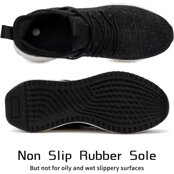 SDolphin Mens Running Shoes Sneakers  Tennis Workout Walking Gym Athletic Rubber Sole Breathable Comfortable Non Slip Fashion ShoesEmix Black
