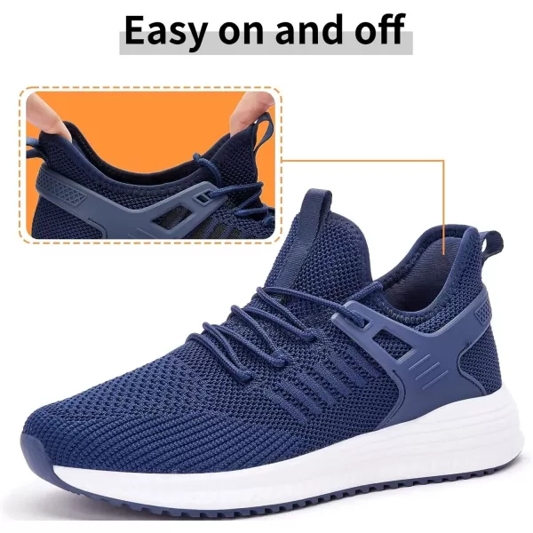 SDolphin Mens Running Shoes Sneakers  Tennis Workout Walking Gym Athletic Rubber Sole Breathable Comfortable Non Slip Fashion ShoesJblue