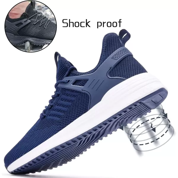 SDolphin Mens Running Shoes Sneakers  Tennis Workout Walking Gym Athletic Rubber Sole Breathable Comfortable Non Slip Fashion ShoesJblue