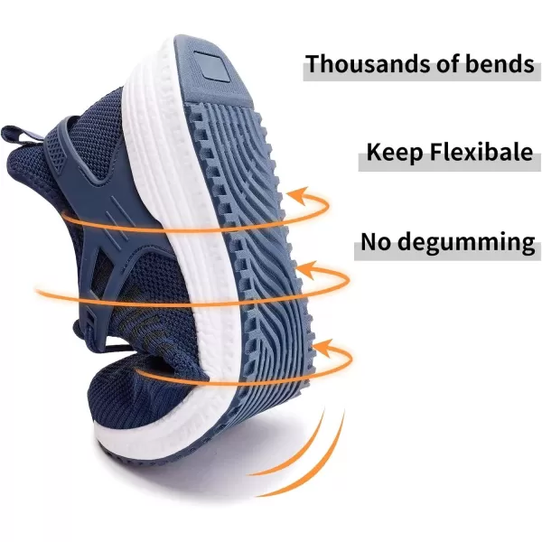SDolphin Mens Running Shoes Sneakers  Tennis Workout Walking Gym Athletic Rubber Sole Breathable Comfortable Non Slip Fashion ShoesJblue