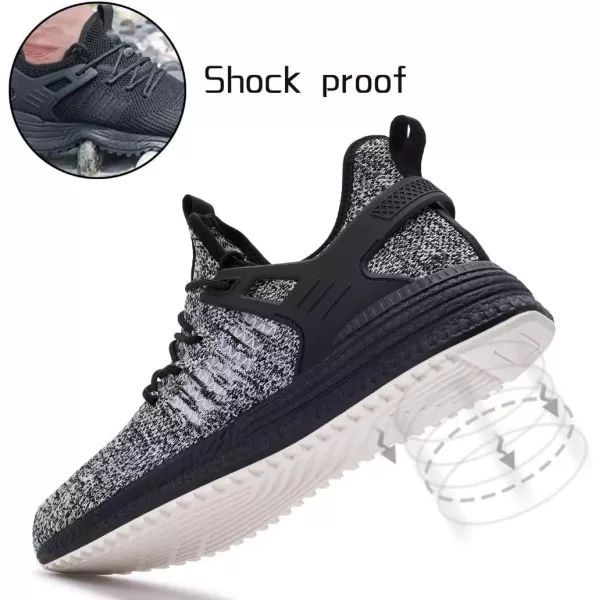 SDolphin Mens Running Shoes Sneakers  Tennis Workout Walking Gym Athletic Rubber Sole Breathable Comfortable Non Slip Fashion ShoesJmix Grey