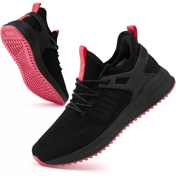 SDolphin Running Gym Shoes Men  Workout Walking Athletic Training Sports Sneakers Black Red Size 115 FblackRed