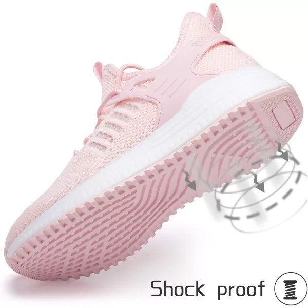 SDolphin Running Shoes Women Sneakers  Walking Tennis Shoes Workout Gym Comfortable Fashion Slip on Athletic Training Comfort Cloud Lightweight Road Running Shoes Pink