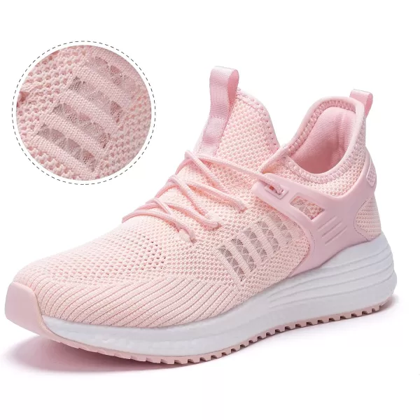 SDolphin Running Shoes Women Sneakers  Walking Tennis Shoes Workout Gym Comfortable Fashion Slip on Athletic Training Comfort Cloud Lightweight Road Running Shoes Pink