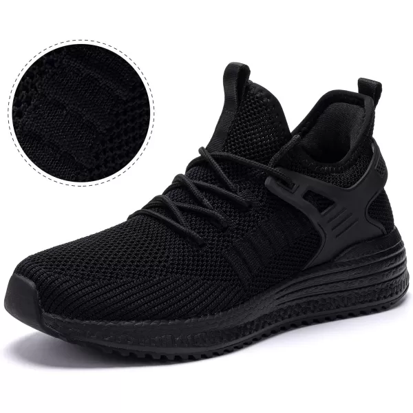 SDolphin Walking Running Shoes for Women  Lightweight Tennis Sneakers Gym Athletic Workout Fashion Nurse Memory Foam Non Slip on Nursing Walk Fashion Womans ShoesAll Blackbreathable