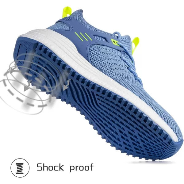 SDolphin Walking Running Shoes for Women  Lightweight Tennis Sneakers Gym Athletic Workout Fashion Nurse Memory Foam Non Slip on Nursing Walk Fashion Womans ShoesLight Blue