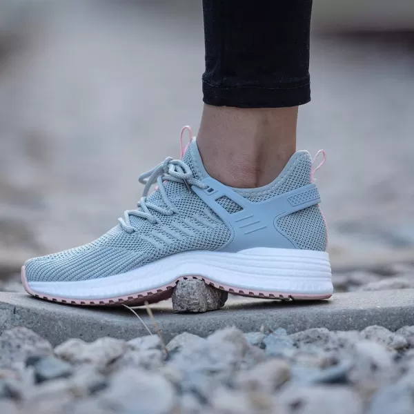SDolphin Walking Running Shoes for Women  Lightweight Tennis Sneakers Gym Athletic Workout Fashion Nurse Memory Foam Non Slip on Nursing Walk Fashion Womans ShoesGrey