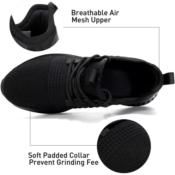 SDolphin Women Sneakers Walking Shoes  Lightweight Comfort Casual Road Running Shoes for Outdoor Black