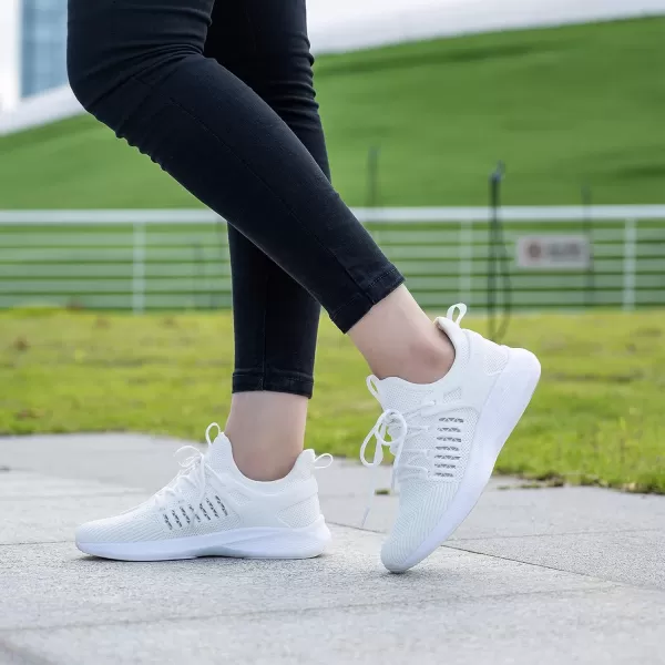 SDolphin Womens Walking Shoes Running  Tennis Gym Athletic Workout Nursing Comfortable Mesh Lightweight Non Slip Support Shoes Off White Size 85