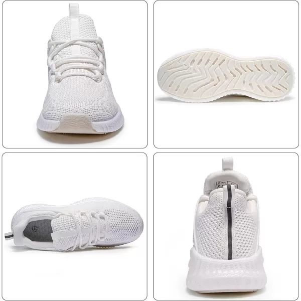 White Tennis Shoes Women  Workout Running Walking Sneakers Athletic Breathable Mesh Lightweight Comfortable Jogging Training Shoes Size 85
