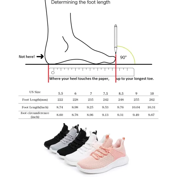 Womens Tennis Running Shoes  Ladies Workout Walking Sneakers Slip on Support Lightweight Breathable Athletic Shoes Peach Pink Size 85
