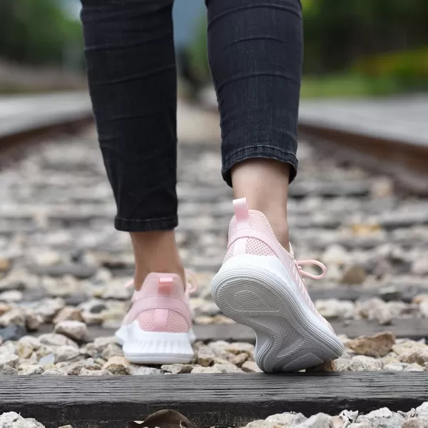 Womens Tennis Shoes  Women Sneakers Workout Running Walking Athletic Gym Fashion Lightweight Nursing Casual Light Shoes Coral Pink