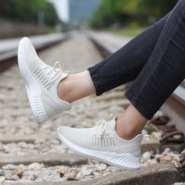 Womens Tennis Shoes  Women Sneakers Workout Running Walking Athletic Gym Fashion Lightweight Nursing Casual Light ShoesCreamcoloured