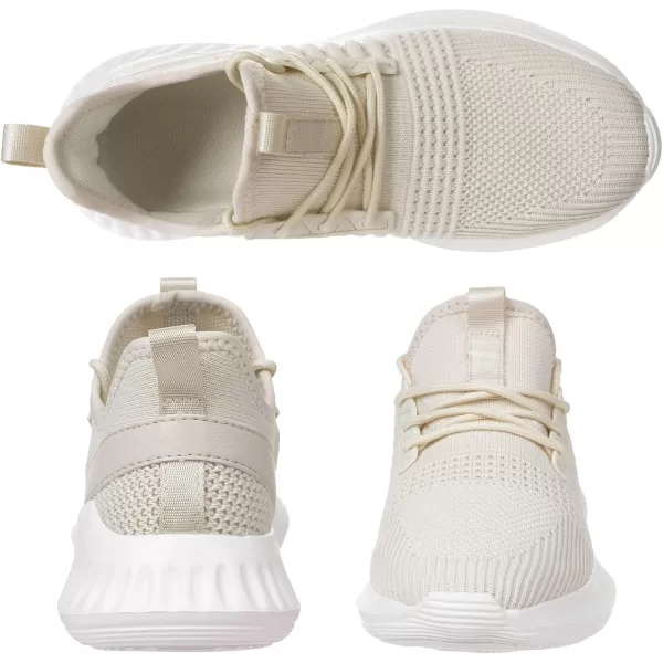 Womens Tennis Shoes  Women Sneakers Workout Running Walking Athletic Gym Fashion Lightweight Nursing Casual Light ShoesCreamcoloured