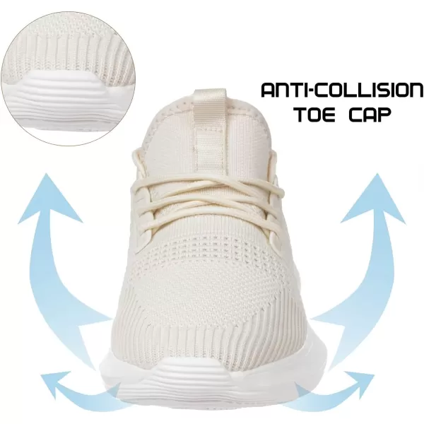 Womens Tennis Shoes  Women Sneakers Workout Running Walking Athletic Gym Fashion Lightweight Nursing Casual Light ShoesCreamcoloured