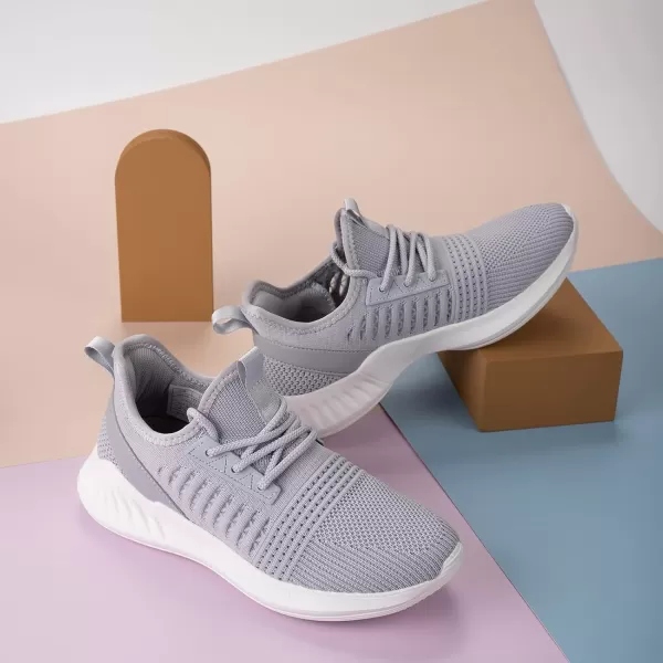 Womens Tennis Shoes  Women Sneakers Workout Running Walking Athletic Gym Fashion Lightweight Nursing Casual Light ShoesGrey