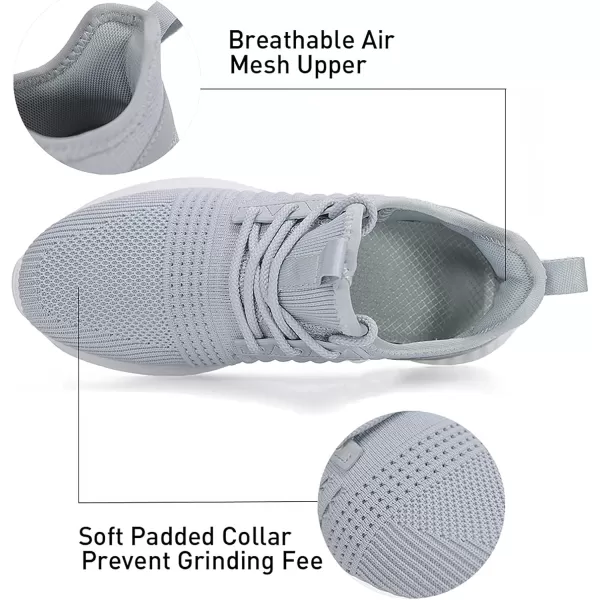 Womens Tennis Shoes  Women Sneakers Workout Running Walking Athletic Gym Fashion Lightweight Nursing Casual Light ShoesGrey