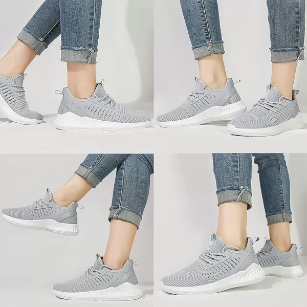 Womens Tennis Shoes  Women Sneakers Workout Running Walking Athletic Gym Fashion Lightweight Nursing Casual Light ShoesGrey