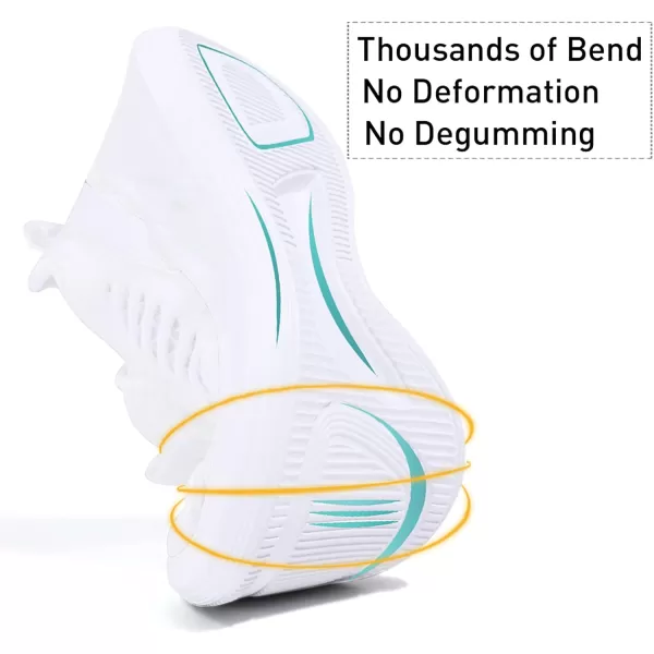Womens Tennis Shoes  Women Sneakers Workout Running Walking Athletic Gym Fashion Lightweight Nursing Casual Light ShoesWhite