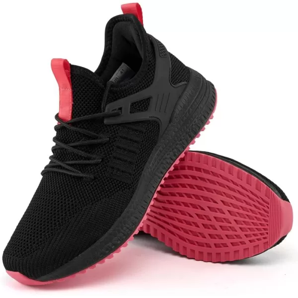 SDolphin Running Gym Shoes Men  Workout Walking Athletic Training Sports Sneakers Black Red Size 115 FblackRed