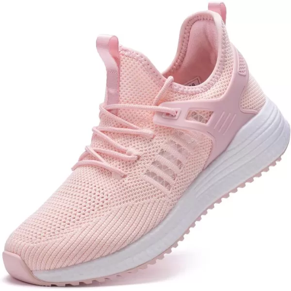 SDolphin Running Shoes Women Sneakers  Walking Tennis Shoes Workout Gym Comfortable Fashion Slip on Athletic Training Comfort Cloud Lightweight Road Running Shoes Pink