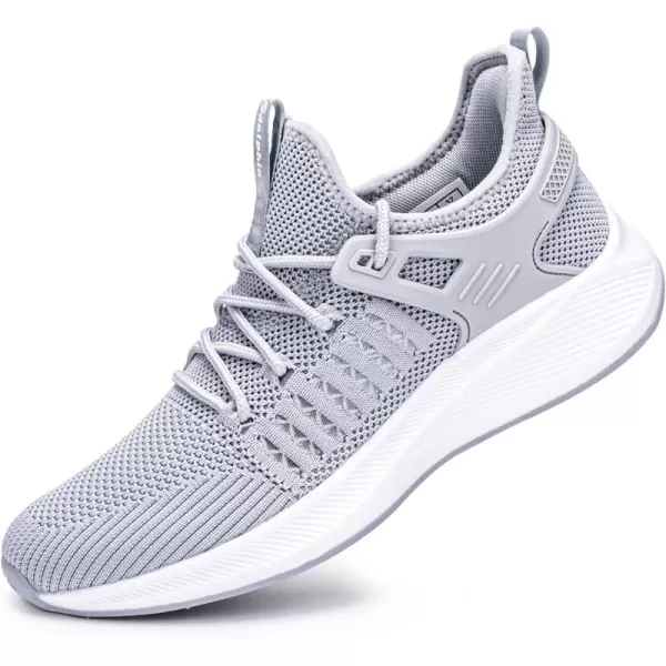 SDolphin Walking Running Shoes for Women  Lightweight Tennis Sneakers Gym Athletic Workout Fashion Nurse Memory Foam Non Slip on Nursing Walk Fashion Womans ShoesNew Grey