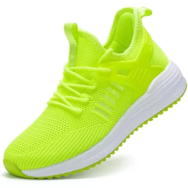 SDolphin Walking Running Shoes for Women  Lightweight Tennis Sneakers Gym Athletic Workout Fashion Nurse Memory Foam Non Slip on Nursing Walk Fashion Womans ShoesLime Greenbreathable