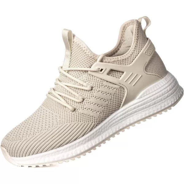 SDolphin Walking Running Shoes for Women  Lightweight Tennis Sneakers Gym Athletic Workout Fashion Nurse Memory Foam Non Slip on Nursing Walk Fashion Womans ShoesBeige