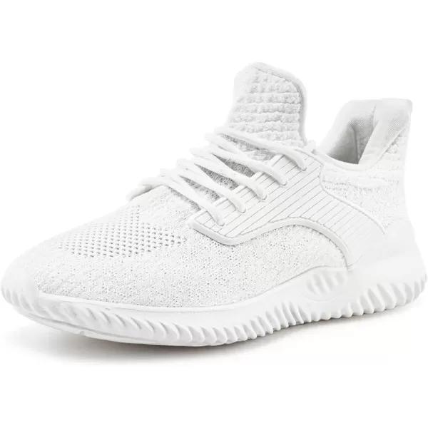 SDolphin Womens Walking Running Sneakers  Tennis Athletic Gym Shoes Ankle Support Lightweight Comfortable Workout White Size 8