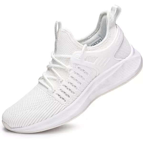 SDolphin Womens Walking Shoes Running  Tennis Gym Athletic Workout Nursing Comfortable Mesh Lightweight Non Slip Support Shoes Off White Size 85