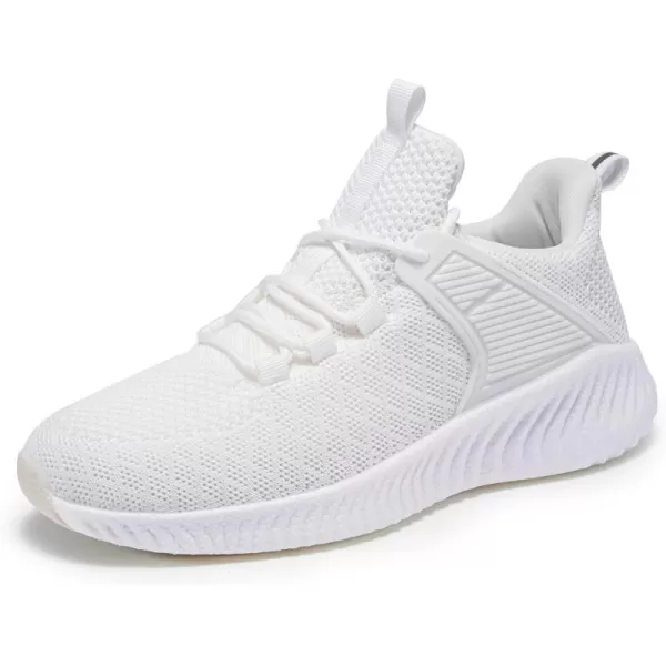 White Tennis Shoes Women  Workout Running Walking Sneakers Athletic Breathable Mesh Lightweight Comfortable Jogging Training Shoes Size 85