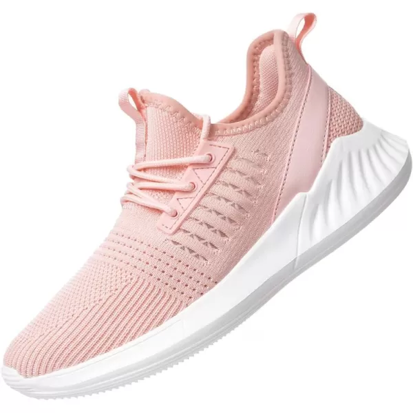 Womens Tennis Shoes  Women Sneakers Workout Running Walking Athletic Gym Fashion Lightweight Nursing Casual Light Shoes Coral Pink