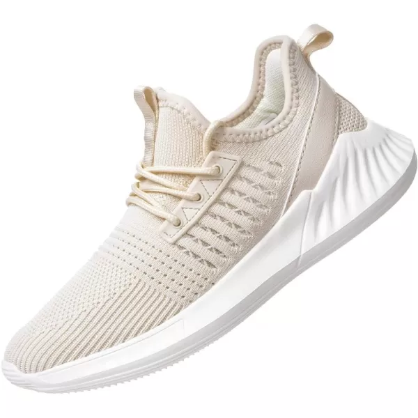 Womens Tennis Shoes  Women Sneakers Workout Running Walking Athletic Gym Fashion Lightweight Nursing Casual Light ShoesCreamcoloured