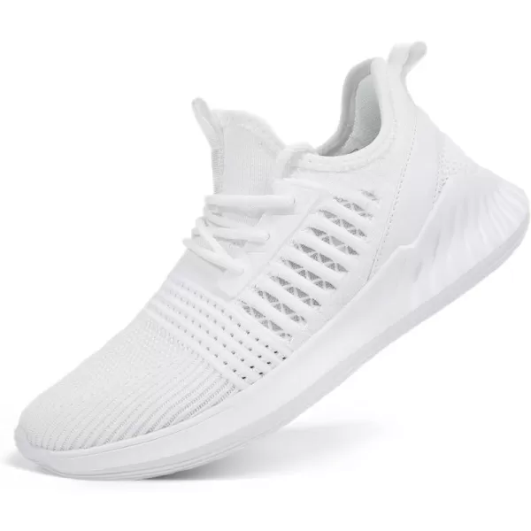 Womens Tennis Shoes  Women Sneakers Workout Running Walking Athletic Gym Fashion Lightweight Nursing Casual Light ShoesWhite