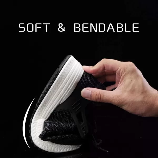 SDolphin Running Shoes Women Sneakers  Comfortable Memory Foam Lightweight Walking Tennis Workout Athletic ShoesBlack White