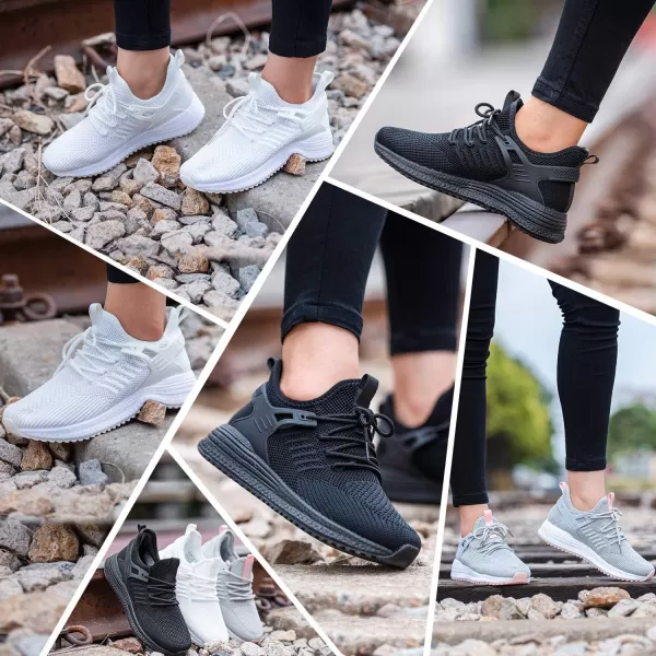 SDolphin Running Shoes Women Sneakers  Comfortable Memory Foam Lightweight Walking Tennis Workout Athletic ShoesGrey